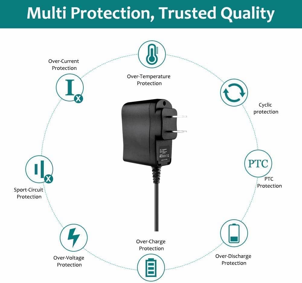 N Adaptador ACDC compatible con First Alert DWS-401 Sistema inalámbrico digital Cable de fuente de alimentación PS Cargador de pared para el hogar
