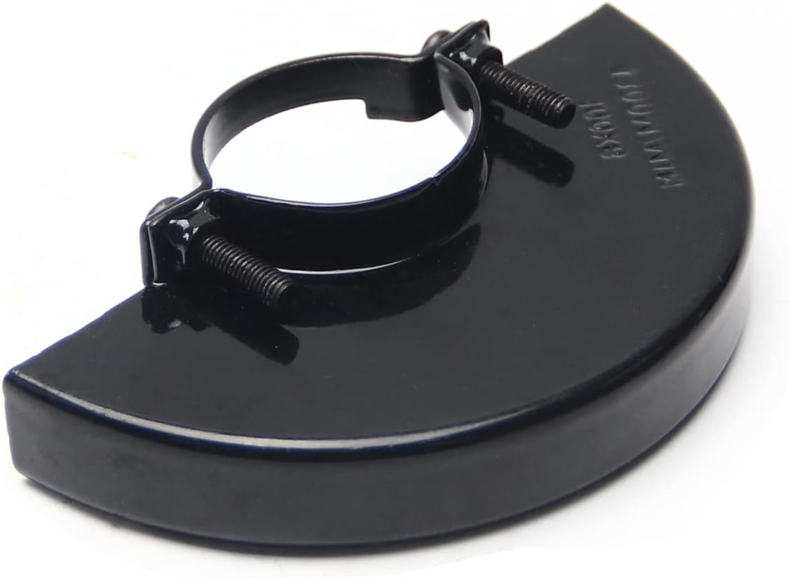 Yinpecly Protector de rueda de metal cubierta 4.606 in (OD) Cut-Off Wheel Guard para amoladora angular eléctrica Carcasa Compatible Negro 1 unids