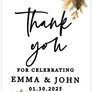 Andaz Press Paquete de 20 etiquetas clásicas personalizadas con texto en inglés “Thank You For Celebrating with Us”, con cordel de panadero, color Andaz Press Paquete de 20 etiquetas clásicas personalizadas con texto en inglés “Thank You For Celebrating with Us”, con cordel de panadero, color