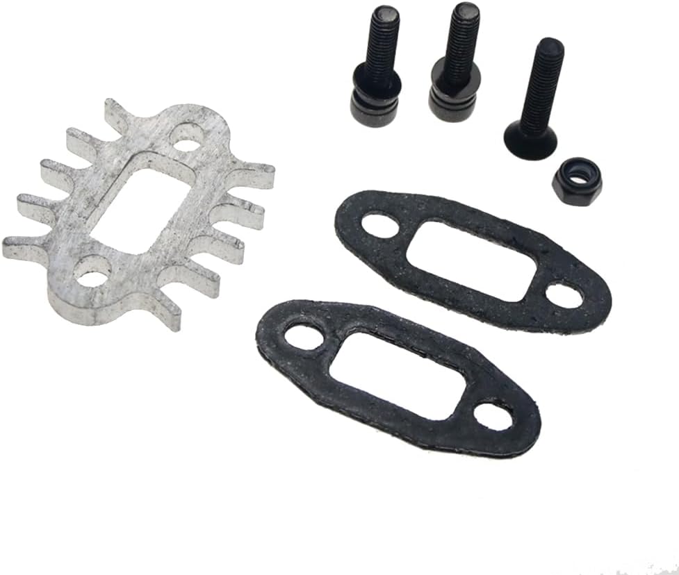FLMLF Juego de juntas de tubo de escapesintonizado para Zenoah CY 23cc  36cc Motor para 15 Hpi Rofun Rovan Km Baja Losi 5ive T Goped Redcat Rcmk Mcd