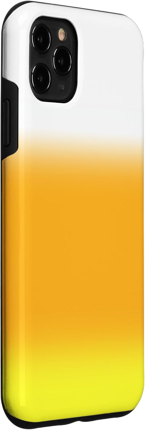 Funda para iPhone 11 Pro Max Halloween Candy Corn Gradient Naranja Amarillo Blanco