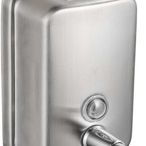 Dispensador de jabón de montaje en pared – Dispensador de jabón líquido de acero inoxidable manual para baño, hotel, restaurante comercial, 16.9 fl Dispensador de jabón de montaje en pared – Dispensador de jabón líquido de acero inoxidable manual para baño, hotel, restaurante comercial, 16.9 fl