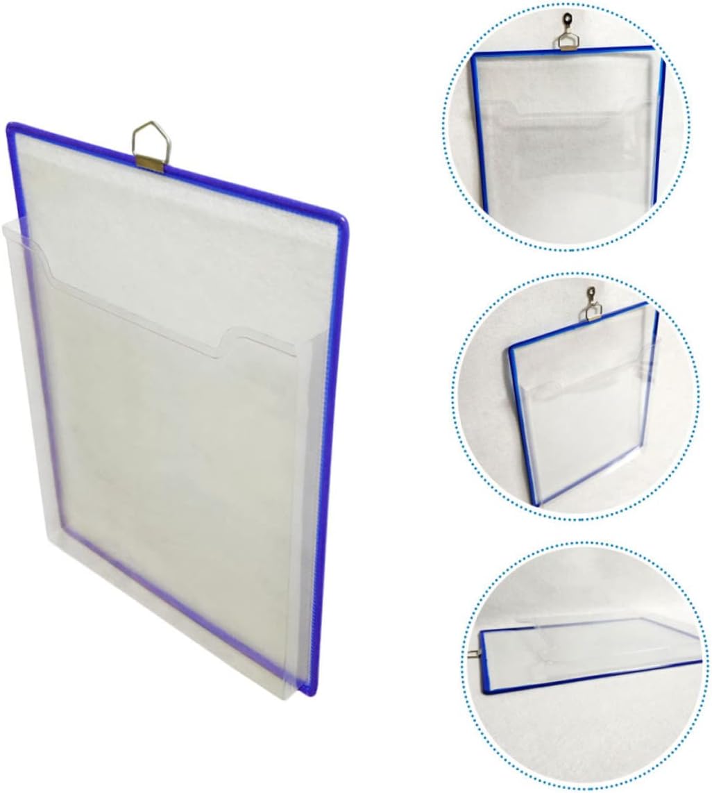 Ciieeo Organizador de recibos, carpeta de archivos de plástico, organizador de bolsillo, organizador de bolsillo, soporte para carpetas de pared de