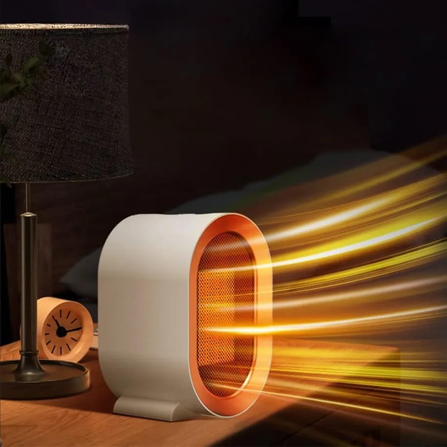 Nuevo ventilador eléctrico portátil 1200 W PTC calor de cerámica de 2 velocidades Mini de bajo ruido calentador de espacio doméstico calentador
