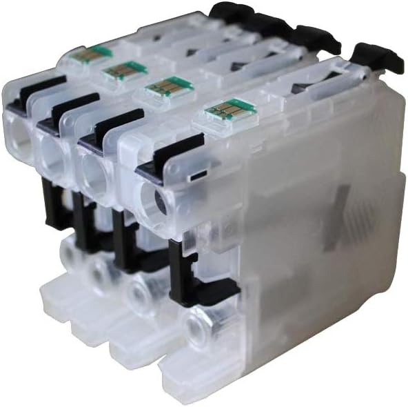 UniPrint LC203 – Cartucho de tinta recargable vacío compatible con impresora Brother MFC-J460DW J480DW J485DW J680DW J880DW J885DW con chip ARC