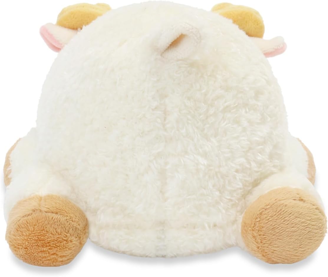 Anirollz Peluche de animal de peluche, manta pequeña de 6 pulgadas, suave, esponjoso, cálido, lindo, cómodo, seguro, almohada de cumpleaños con