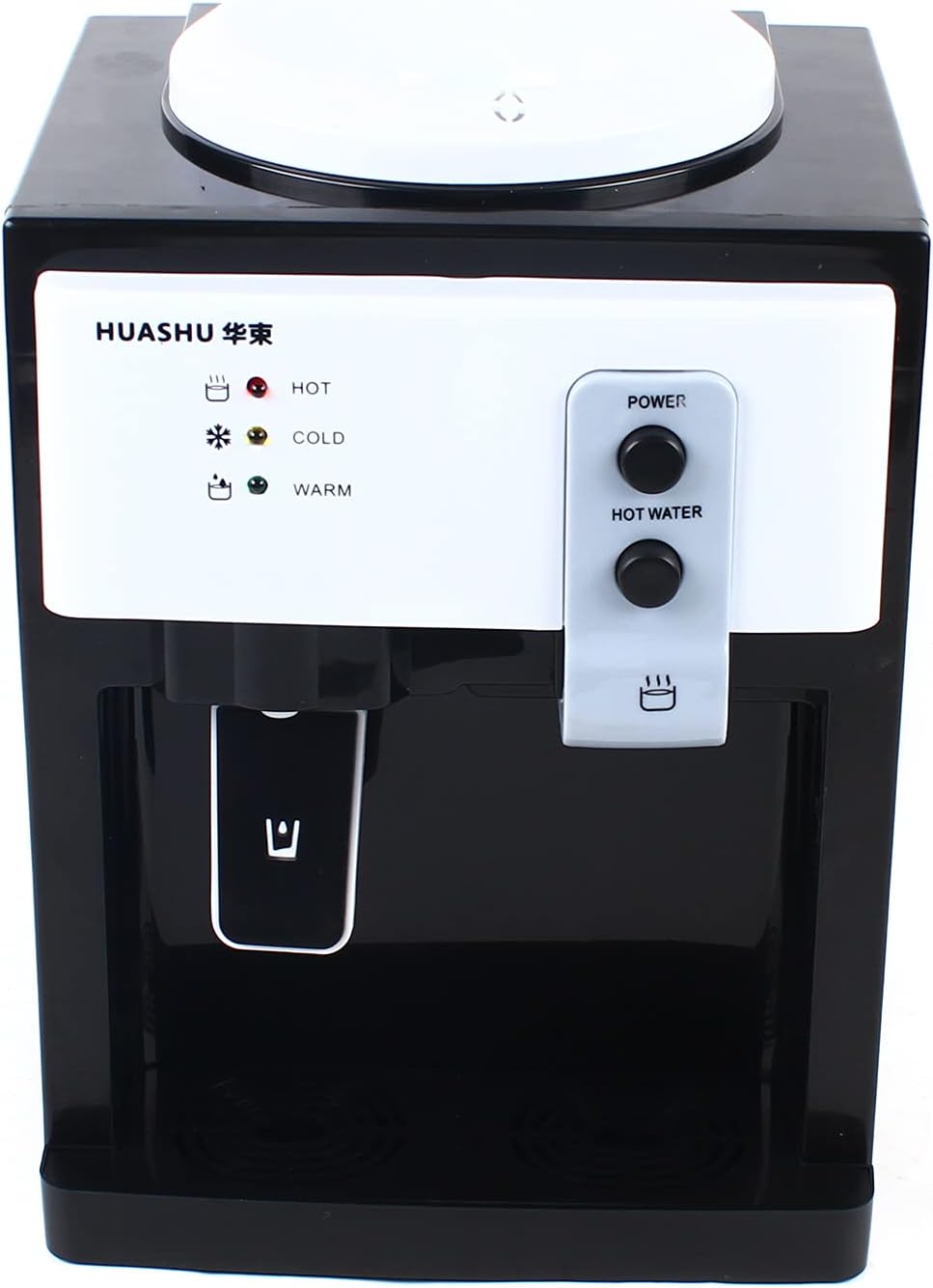 Dispensador de agua fría y caliente, dispensador de enfriador de agua de carga superior para botellas de 3 a 5 galones, dispensador eléctrico de