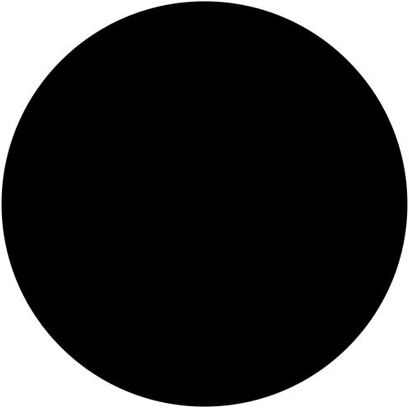 20 discos redondos de plexiglás acrílico, base de exhibición acrílica, discos acrílicos de plexiglás de 18 pulgadas (negro, 2 pulgadas)