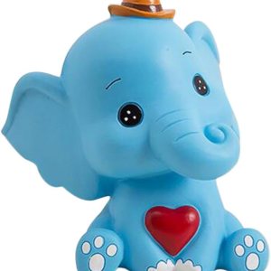 Operitacx Hucha de plástico con forma de elefante de almacenamiento de dibujos animados olla de almacenamiento de dinero en forma de elefante de Operitacx Hucha de plástico con forma de elefante de almacenamiento de dibujos animados olla de almacenamiento de dinero en forma de elefante de