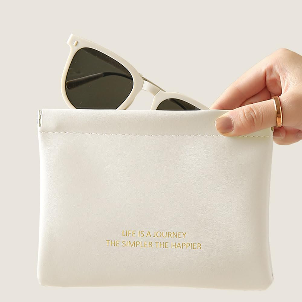 2 mini bolsas de maquillaje para bolso, bolsa de maquillaje de bolsillo pequeño, bolsa de viaje para cosméticos, bolsa de viaje impermeable, sin