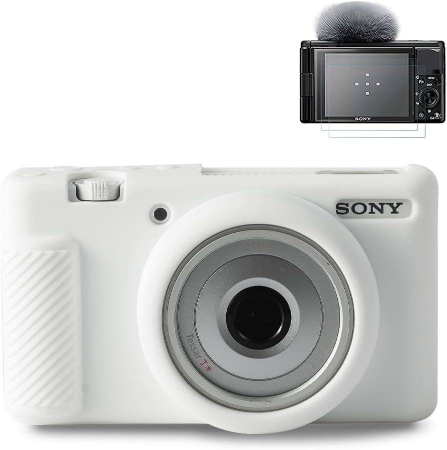 Pocoukate Funda para cámara Sony ZV-1F, ZV-1 IIZV-1M2 Vlog Cámara, ZV1F Funda de silicona para cámara, funda suave antiarañazos Slim Fit con