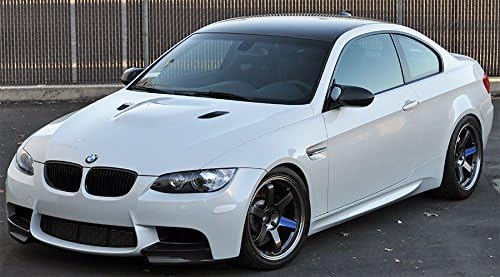 Divisores de labios de parachoques delantero de fibra de carbono real para BMW 2007-2013 E90 E92 E93 M3 SedánCoupeConvertible
