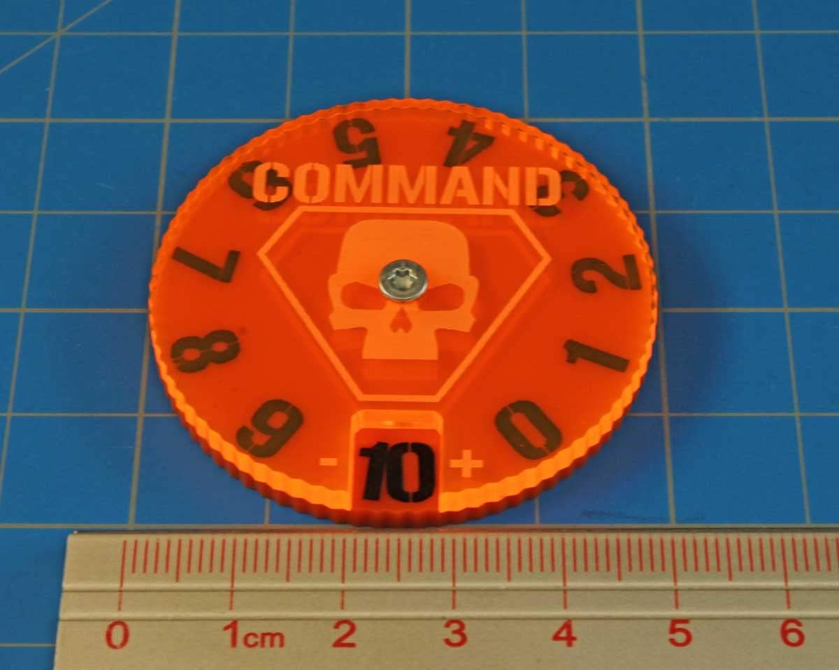 LITKO Dial de puntos de comando  Rueda de seguimiento  Compatible con Warhammer 40,000 Kill Team 2nd Edition