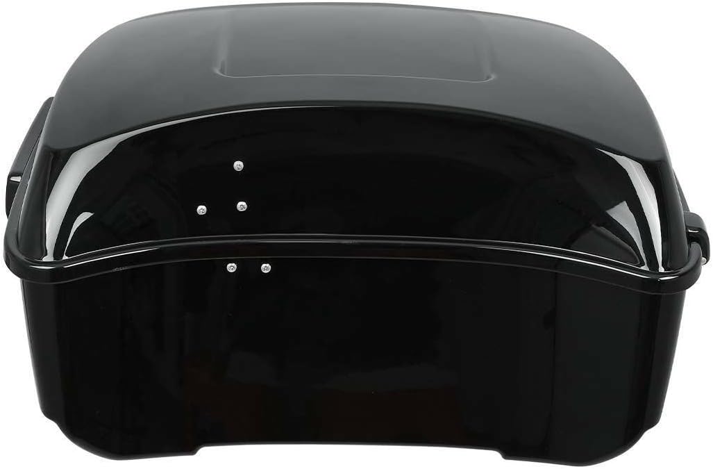 TCT-MOTORPARTS Respaldo King Tour Pack de 13.7 pulgadas con placa de montaje para Harley Tour Pack Road Glide, Road King, Street Glide, Electra