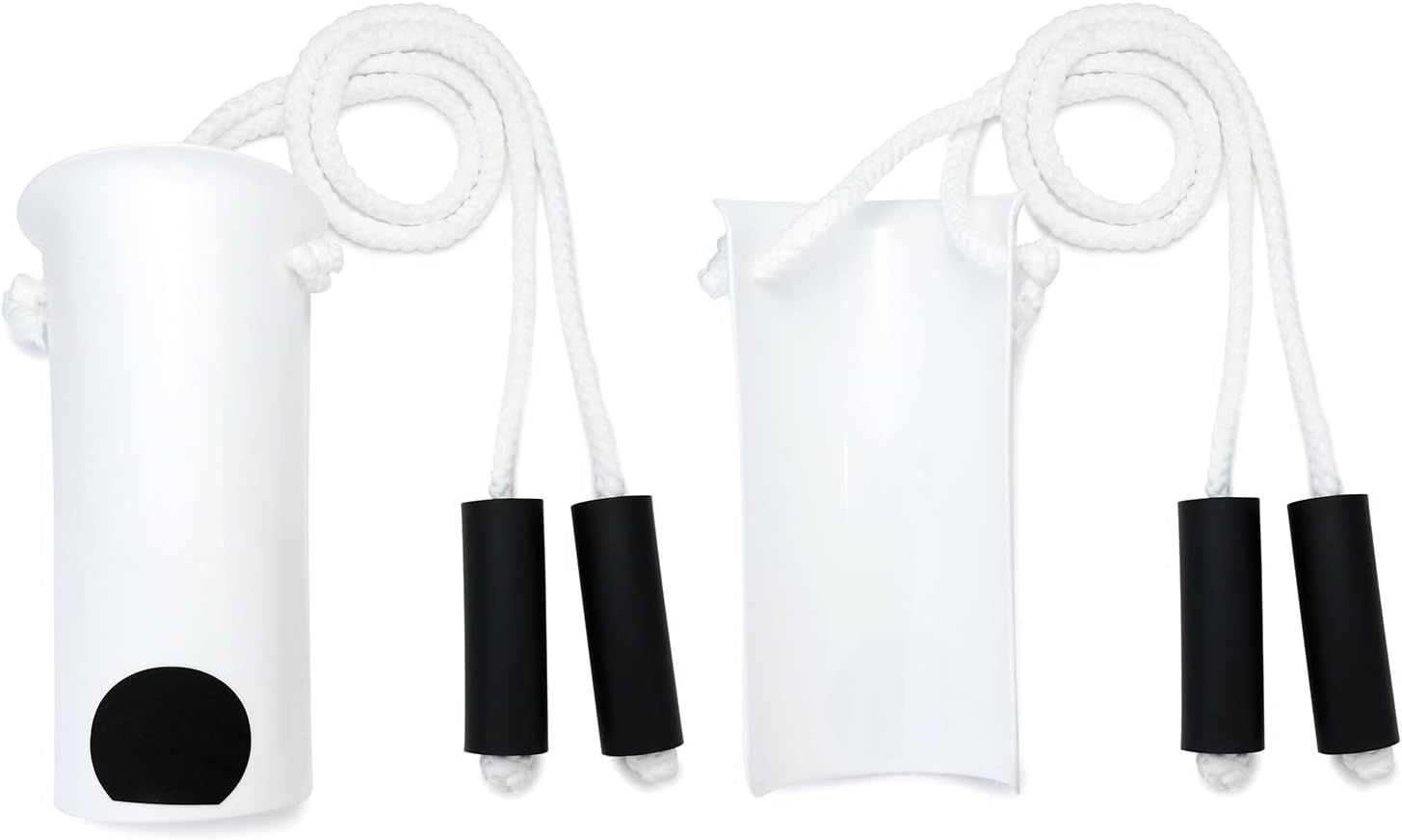 QWORK Paquete de 2 calcetines moldeados de lujo, cordones ajustables, deslizadores moldeados para calcetines con asas de espuma para ancianos,