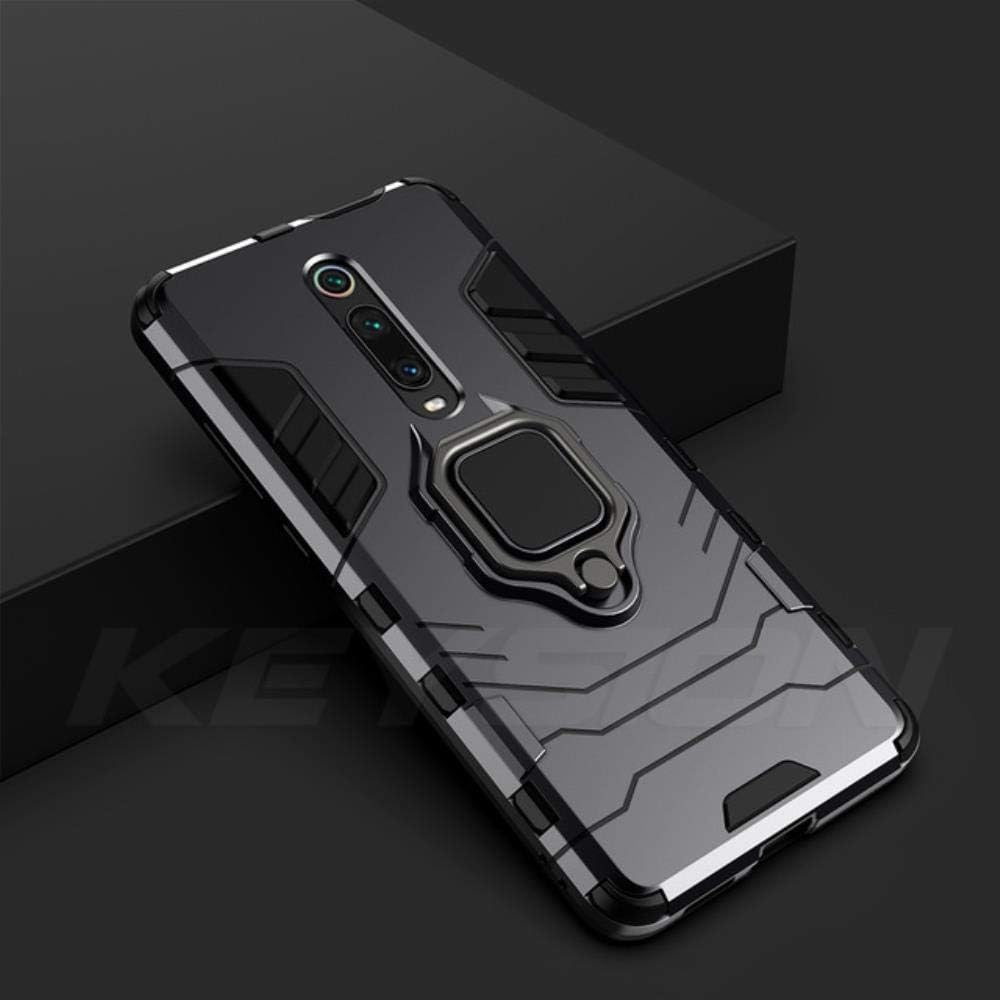 KABIOU Funda a prueba de golpes para Redmi K20 K20 Pro Note 7 7a 6 8 Pro Soporte Soporte Anillo de coche Cubierta del teléfono para Xiaomi Mi 9T Pro