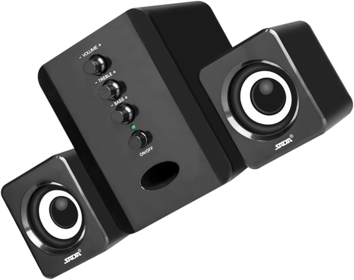 UKCOCO 2 Conjuntos de altavoces de computadora Barra de sonido Teléfono de computadora de escritorio Altavoz USB Altavoz creativo Altavoz elegante
