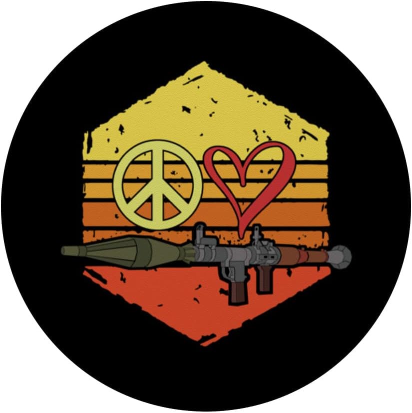 Bazooka Peace Love PopSockets Swappable PopGrip