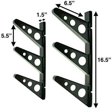 StoreYourBoard Lacrosse Stick – Estante de almacenamiento de pared, almohadillas y equipos de palos Lax, soporte organizador para el hogar y el