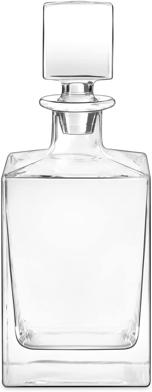 Maverton Juego de whisky grabado para mujer – 2 vasos personalizados para ella – Jarra de whisky y vasos para cumpleaños – Elegante decantador para