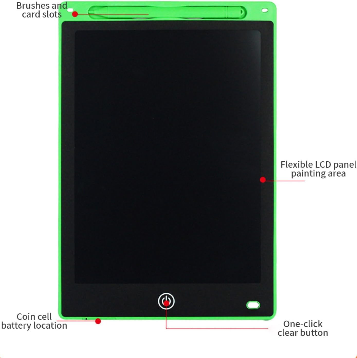 Paquete de 2 tabletas de escritura LCD coloridas y tableros de garabatos, almohadillas de borrado electrónico para garabatos y dibujos, juguete
