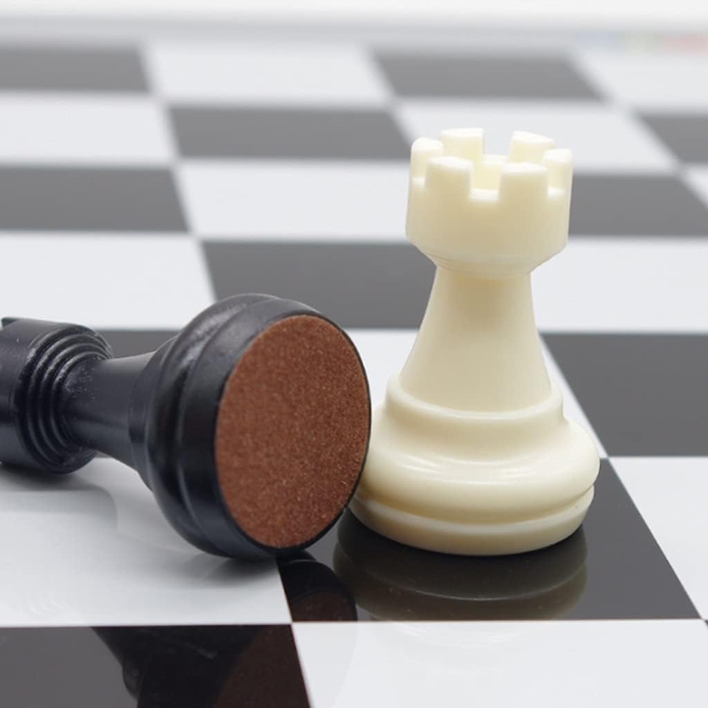 ROLTIN Juego de ajedrez de viaje magnético con tablero de ajedrez plegable, juego de mesa de ajedrez portátil, juguetes especiales para niños y