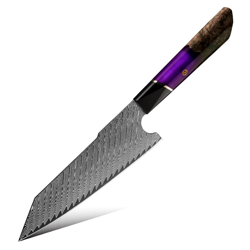 Shokunin USA – 7″ – Kotetsu – Super Sharp Professional Chef’s Knife with Finger Rest – 7 Inch Chef’s Knives – Japanese High Carbon Stainless Steel