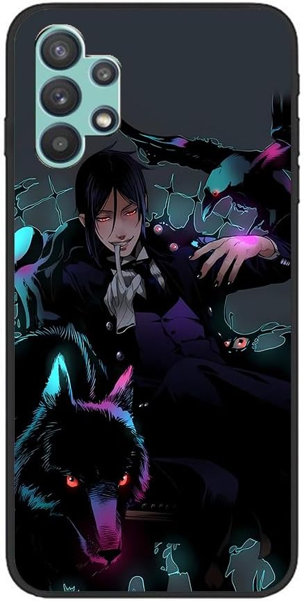 NEZIH Funda para Samsung Galaxy A32 5G Sebastian Michaelis Anime Japón Role01