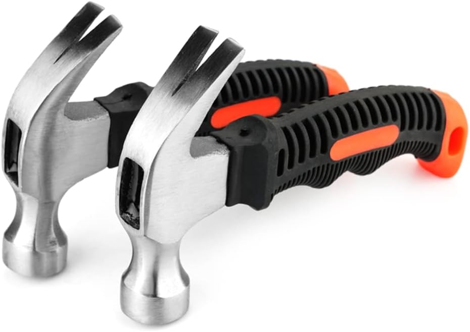 Martillo de clavo de garra martillo mango ergonómico portátil herramienta casera al aire