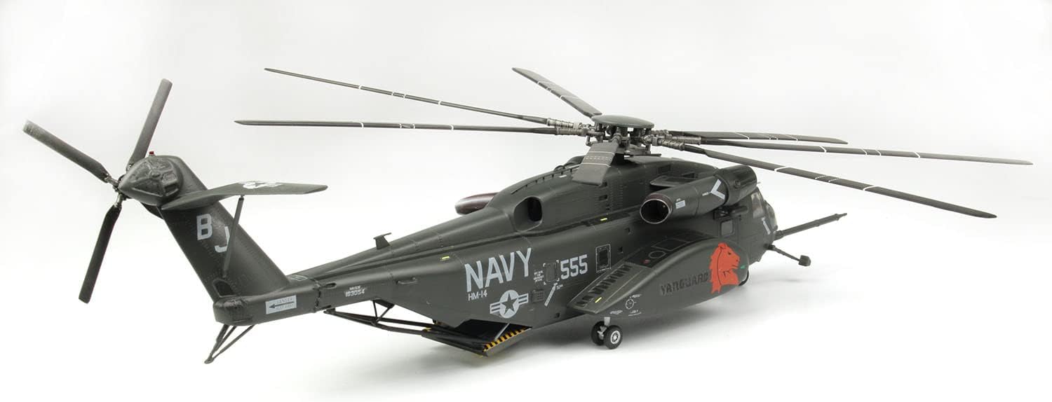 PlatzItaleri 172 US Navy Minesweeping Transport Helicopter MH-53E Seadragon HM-14 Vanguard Plastic Model TPA-18 Molded Color