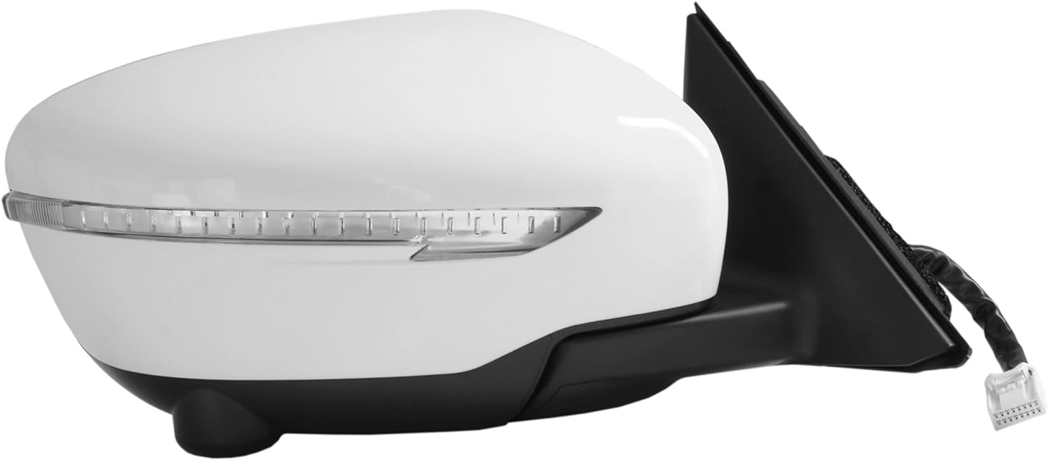 Spieg NI1321271 Reemplazo del espejo lateral del pasajero para Nissan Rogue 2014-2016 Luz de señal de giro de vidrio calefactable ajustable con