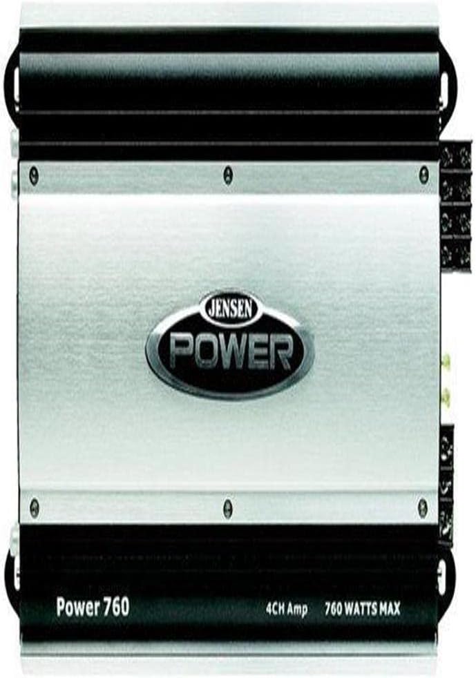 Jensen Power760 Amplificador de 4 canales de 760 vatios (negro)