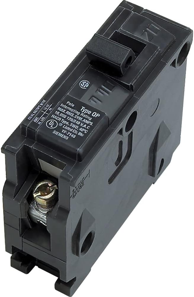 Southwire Romex – Cable NMB de 102 WG, bobina de 50 pies + disyuntor Q130 de 30 amperios tipo QP de un solo polo