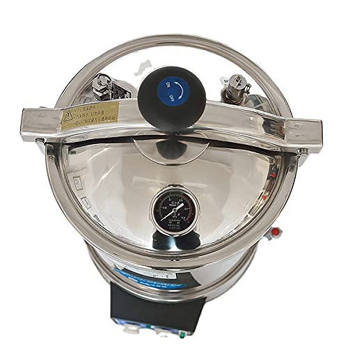 YOHOSO Temporizador de 18L24L Pantalla digital de acero inoxidable portátil Microcomputadora automática Calefacción eléctrica Autoclave