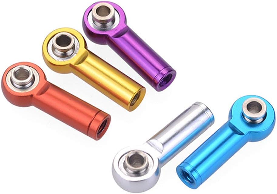 Piezas y accesorios 10pcs M4 Metal Tie Push Link Rod End Joint Ball Head Holder para 18 y 110 RC Truck Buggy Crawler Car Accessory – (color azul)