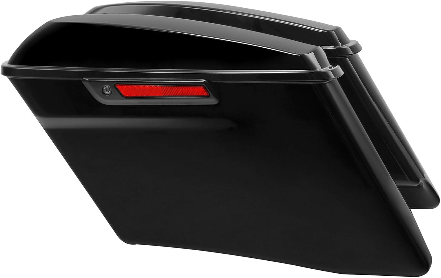 TCMT Alforjas estiradas de 4 pulgadas y guardabarros trasero LED para Harley Road King Road Glide Street Glide Electra Glide Ultra Limited 14-23