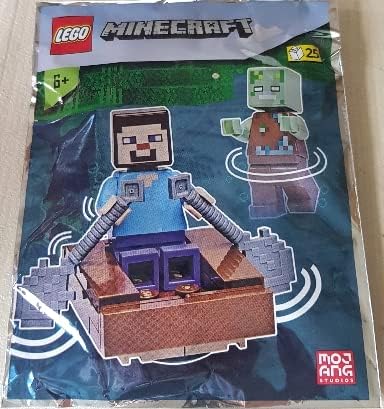 LEGO Minecraft Steve con minifiguras de zombies ahogados