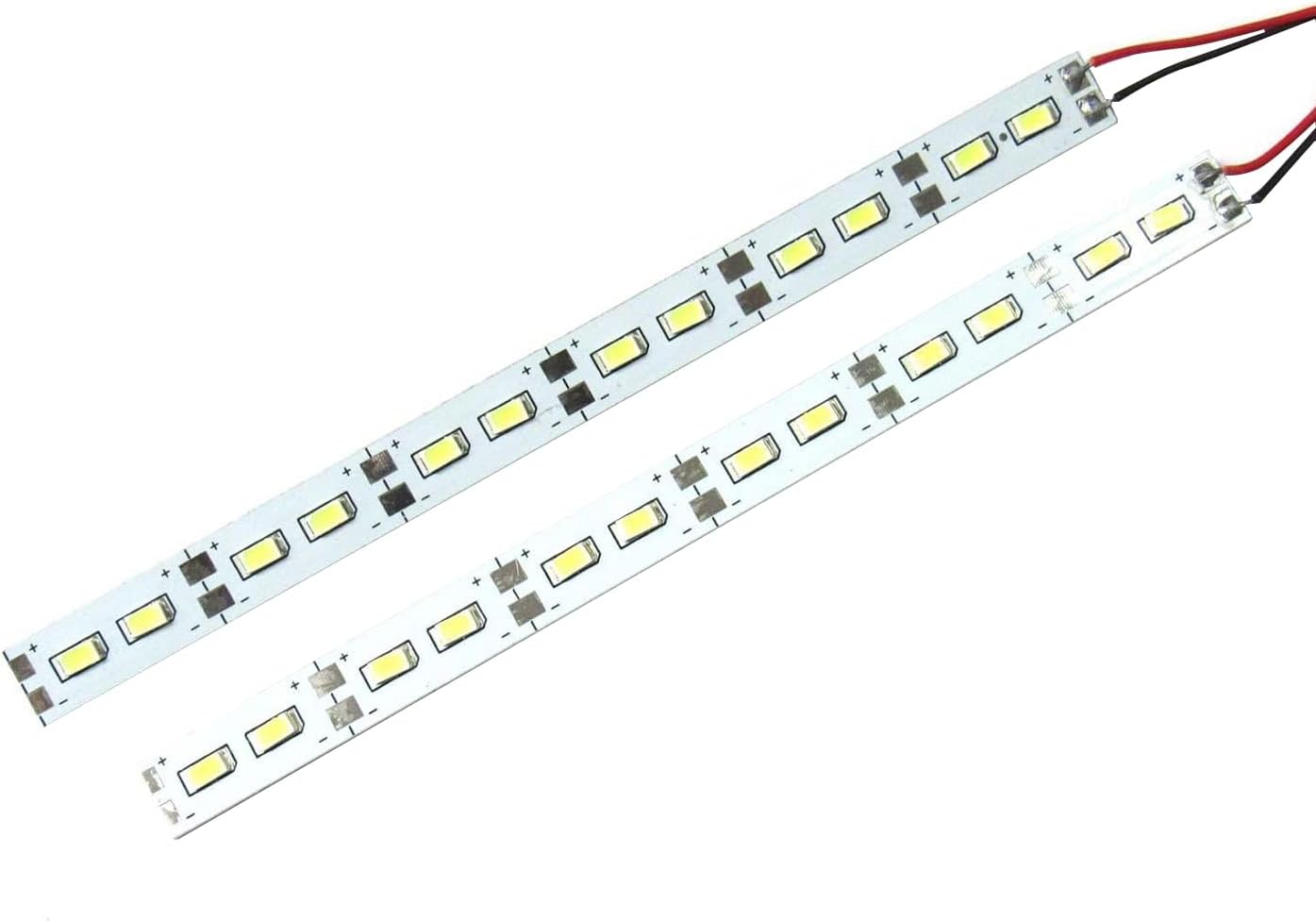 ShareGoo – Tira de luces LED RC de aluminio con 24 LED, 6 V, compatible con 110 18 HPS HPI Redcat Traxxas RC Car Crawler Buggy, color blanco