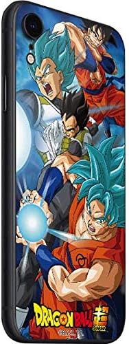 Skinit Calcomanía para teléfono compatible con iPhone SE, diseño oficial de Dragon Ball Super Goku Vegeta Super Ball