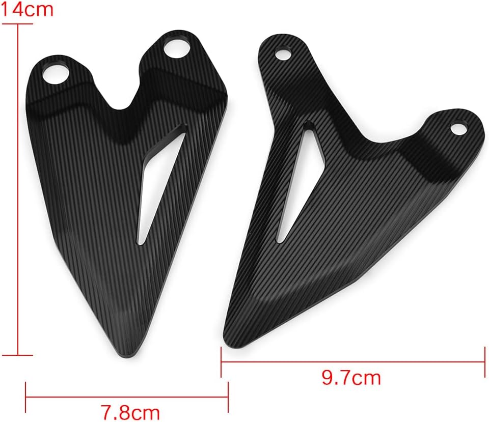 Accesorios para motos Rider Pie delantero Reposapiés trasero Juego de placas de talón Protector (para vehículo Kawasaki) NINJA400 Z400 NINJA 400 500