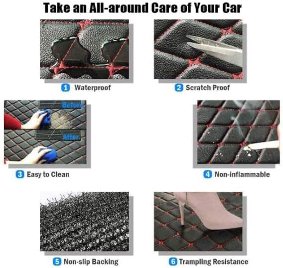 Tapetes para maletero de automóvil para 98 % de los sedán, SUV, deportivos, cobertura completa, hombres y mujeres, almohadillas con protección