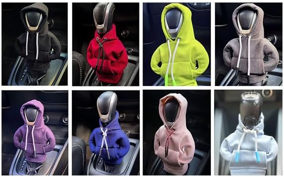 2 piezas de moda 2023 – Funda para palanca de cambios de automóvil, accesorios interiores de automóviles, pomos de cambio, camisa con capucha de