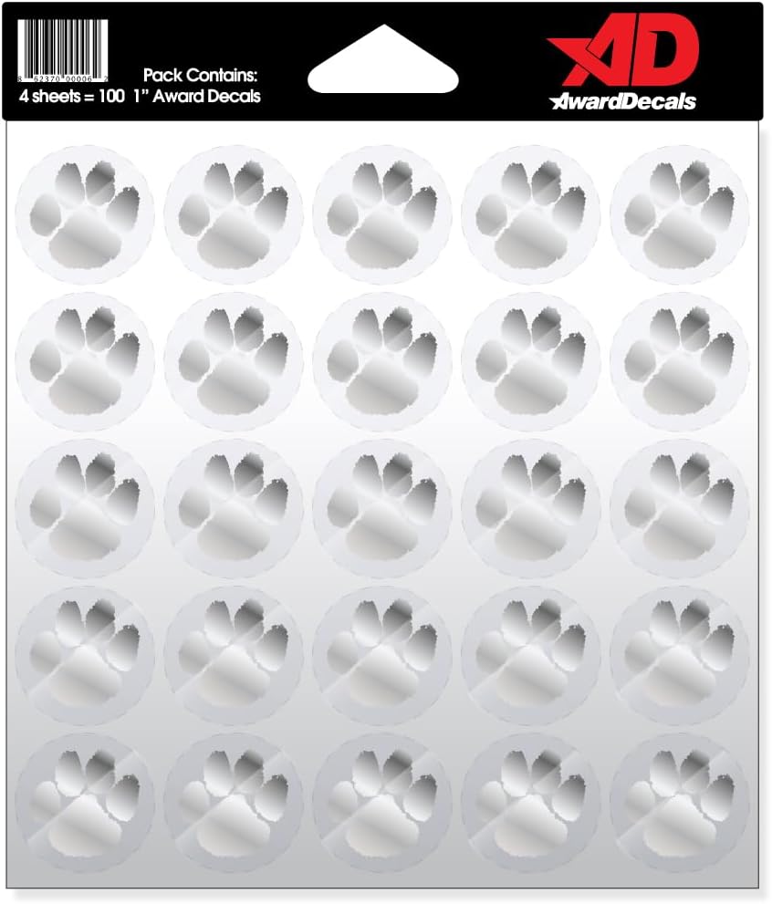 Award Decals Juego de calcomanías para patas (100 calcomanías) The Original Award Decals Premium 20mil de grosor, calcomanías para casco de 1