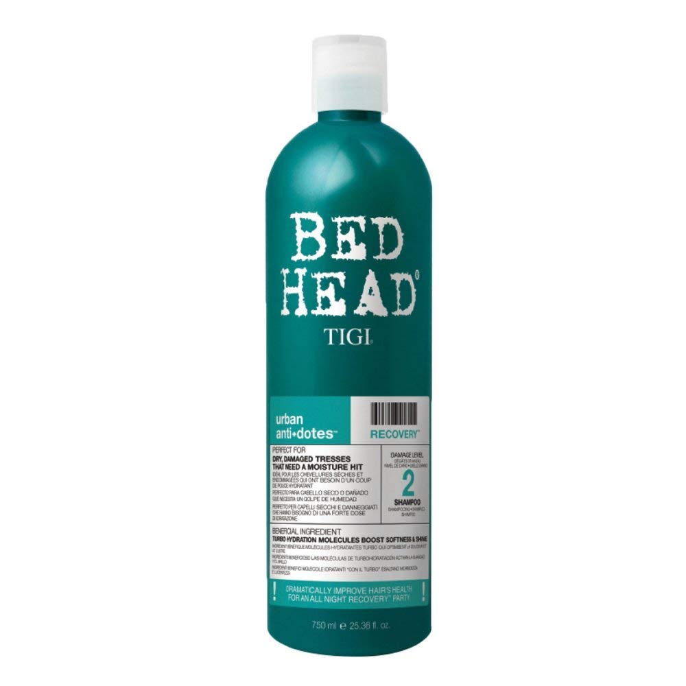 Tigi Bed Head Urban Anti+dotes – Champú de recuperación de daños Nivel 2, 25.36 onzas  Paquete de 2
