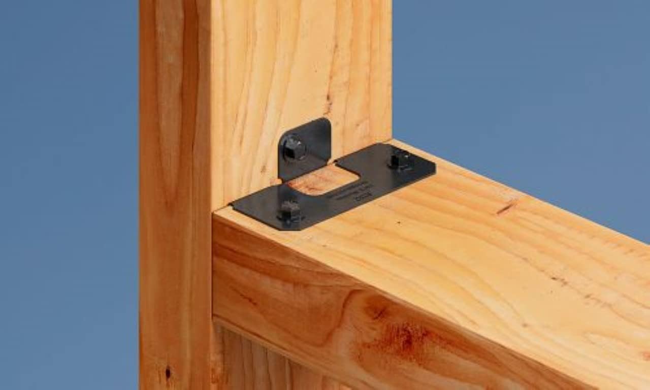 Simpson Strong Tie APRTR-20PK – Acentos al aire libre ZMAX, conector rígido negro para 2 x 20 unidades