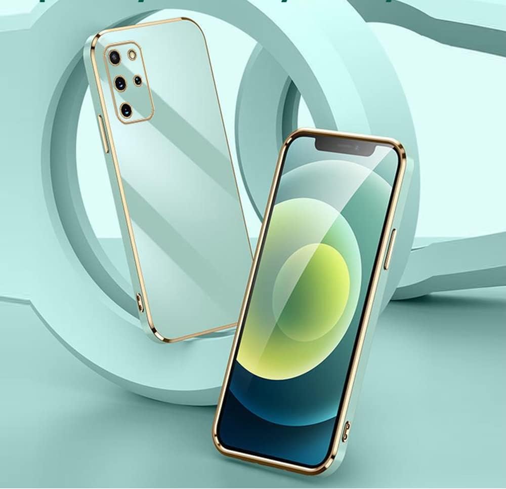Sunswim Funda para Galaxy S20 Plus, bonita protección completa de lente de cámara y galvanizado a prueba de golpes, funda protectora de TPU suave