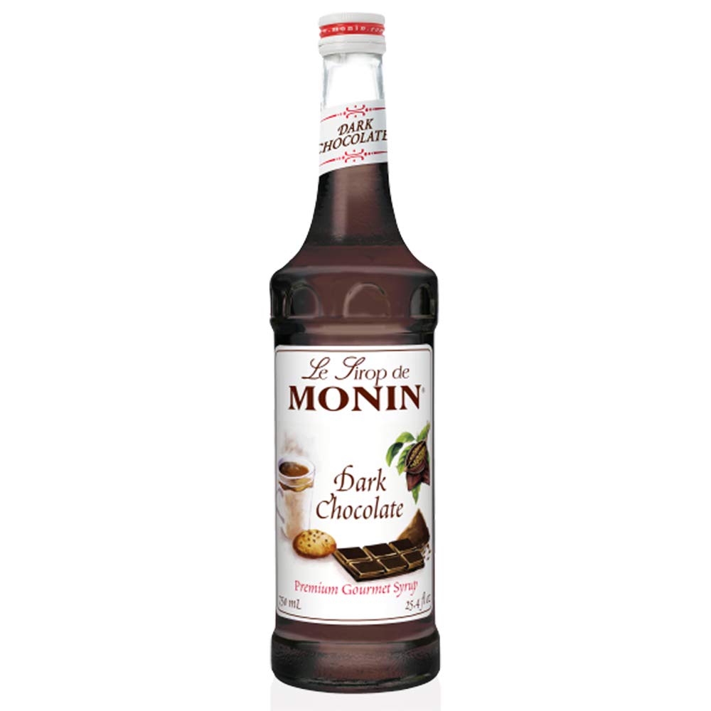Monin Jarabe de chocolate negro, 25.4 fl oz