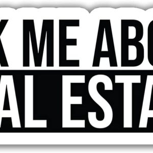 Paquete de 3 calcomanías de agente inmobiliario de bienes raíces Divertida decoración de regalos, tableta, laptop, pared, ventana, parachoques, Paquete de 3 calcomanías de agente inmobiliario de bienes raíces Divertida decoración de regalos, tableta, laptop, pared, ventana, parachoques,