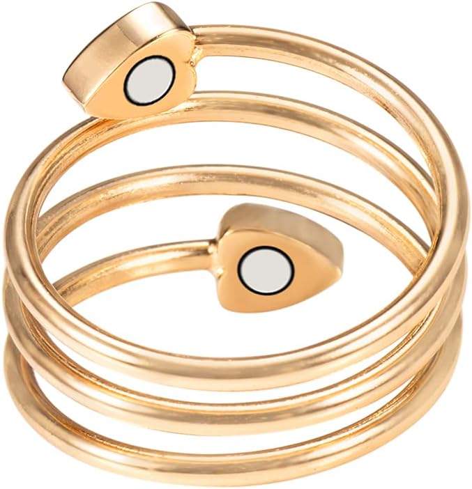 EnerCoppeX Anillos de cobre para mujer para artritis y articulaciones, anillos de terapia magnética para hombre, anillo de cobre curativo, anillo de