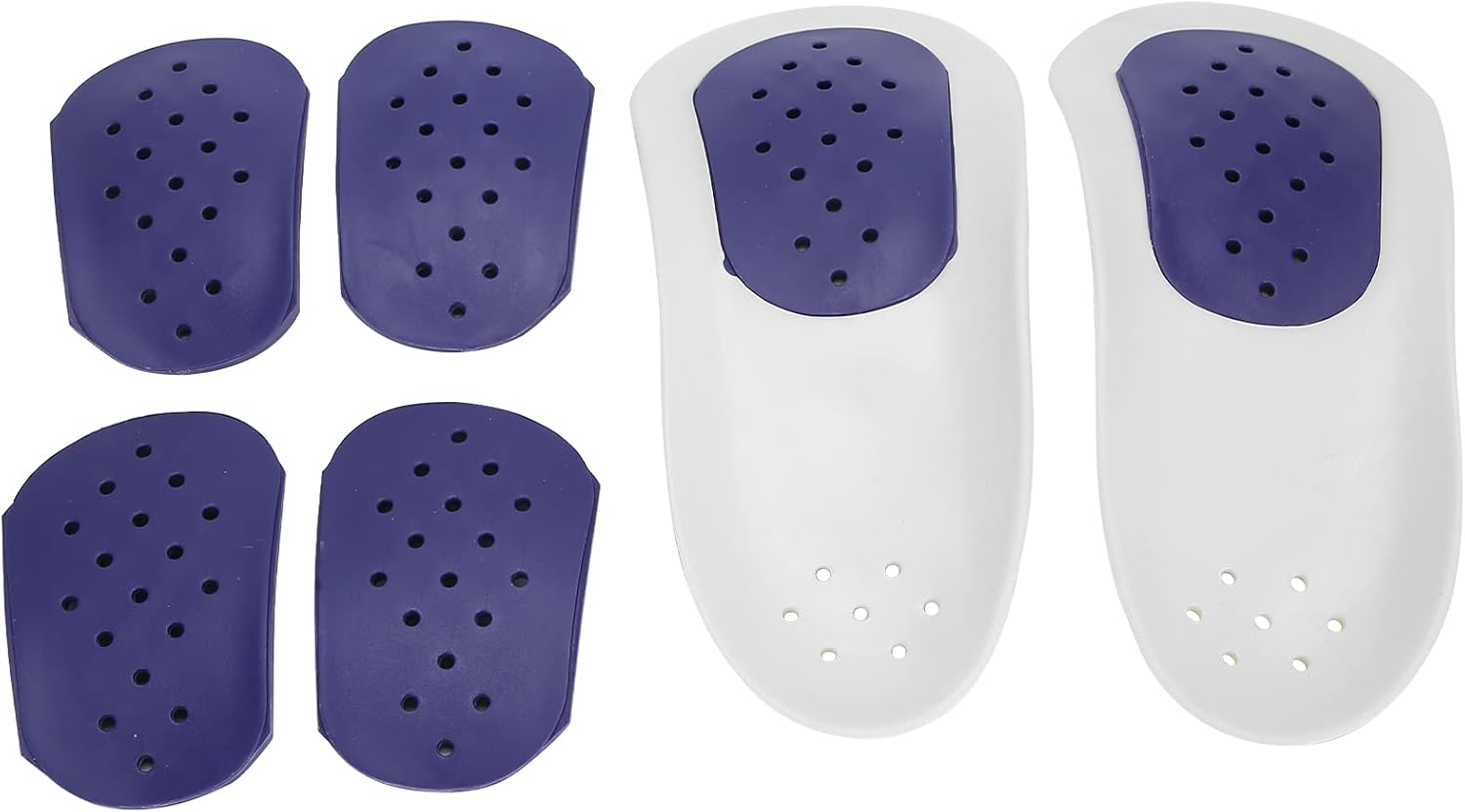 Plantillas de zapatos con soporte de arco, plantilla unisex de soporte de arco para niños y adultos, transpirable, corrección de pies, plantilla
